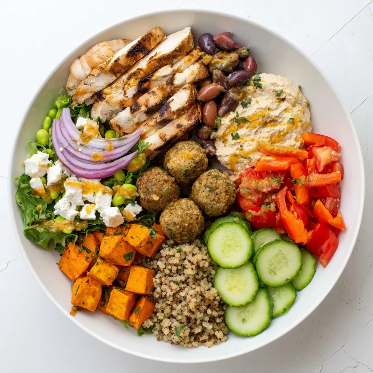 A colorful build-your-own boards and bowls meal featuring fresh ingredients and vibrant flavors.  