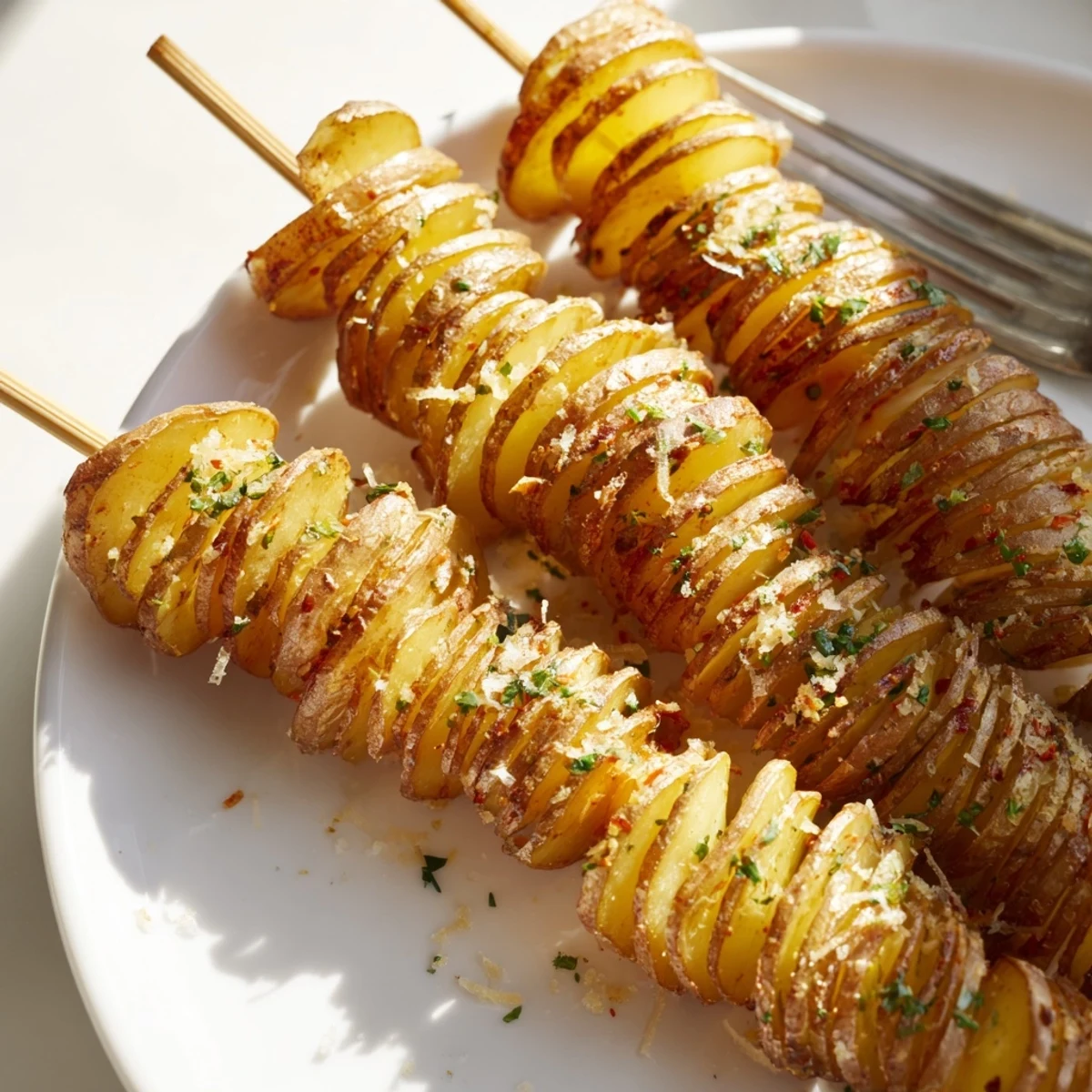Deliciously crispy tornado potatoes on skewers, ideal for gatherings and family fun.