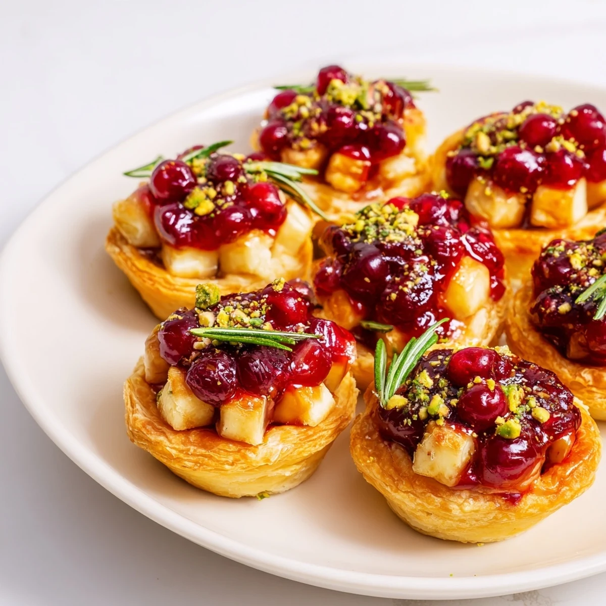 Cranberry Brie Bites Wreath