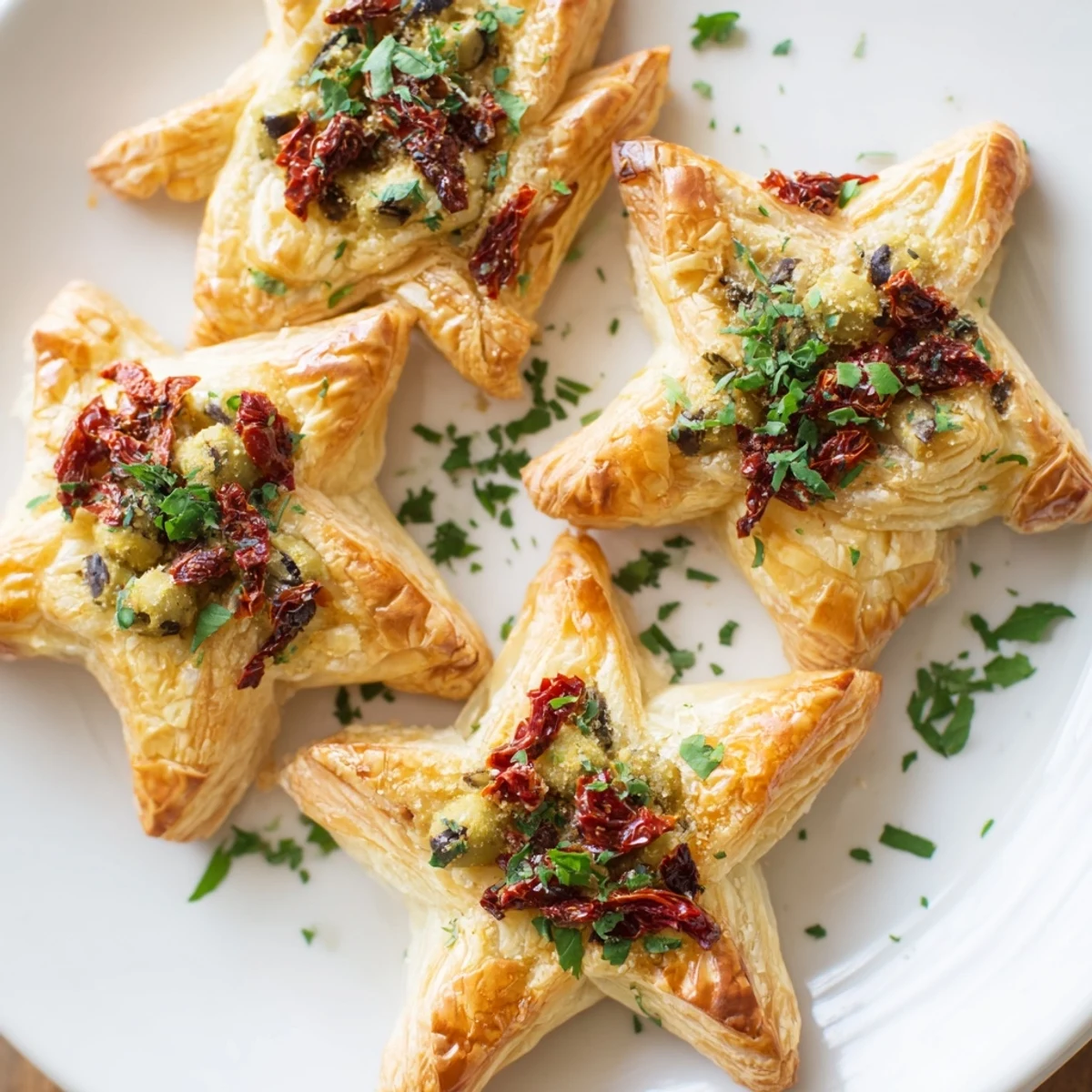 Olive Sundried Tomato Stars