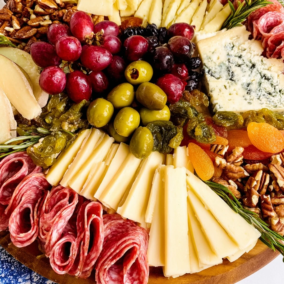 Holiday-ready Sleigh Ride Charcuterie boasts a variety of cheeses, crackers, and fruits; perfect for sharing.