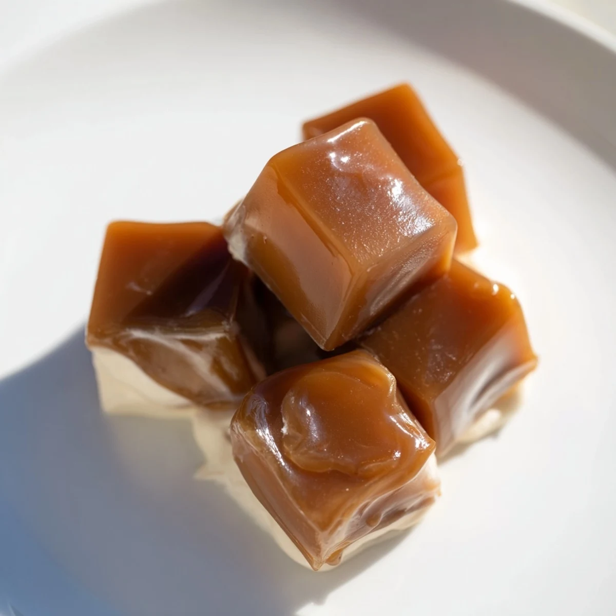 Cubes of homemade coffee jelly dessert swimming in sweet cream, a refreshing treat.