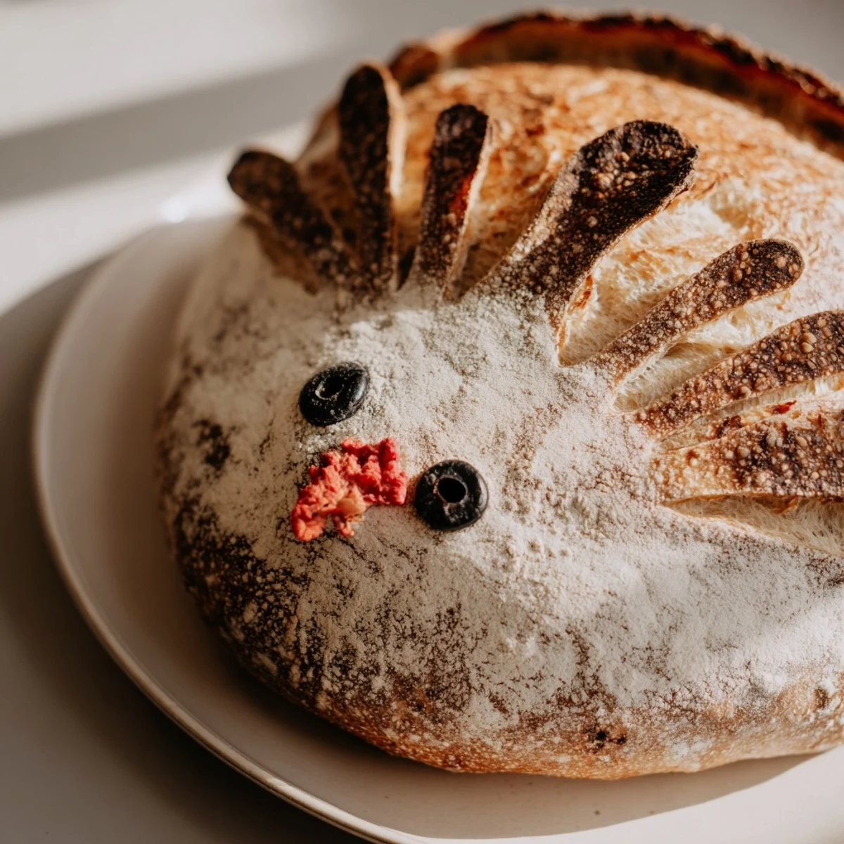Imagine a golden-brown, artisan turkey-shaped sourdough bread, perfect with butter or alongside soup.