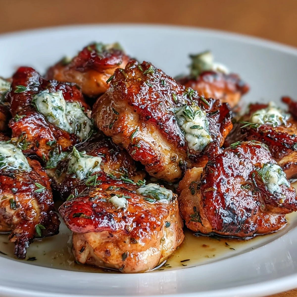 Flavorful Cowboy Butter Chicken Bites, seared to crispy perfection and tossed in zesty herb butter.