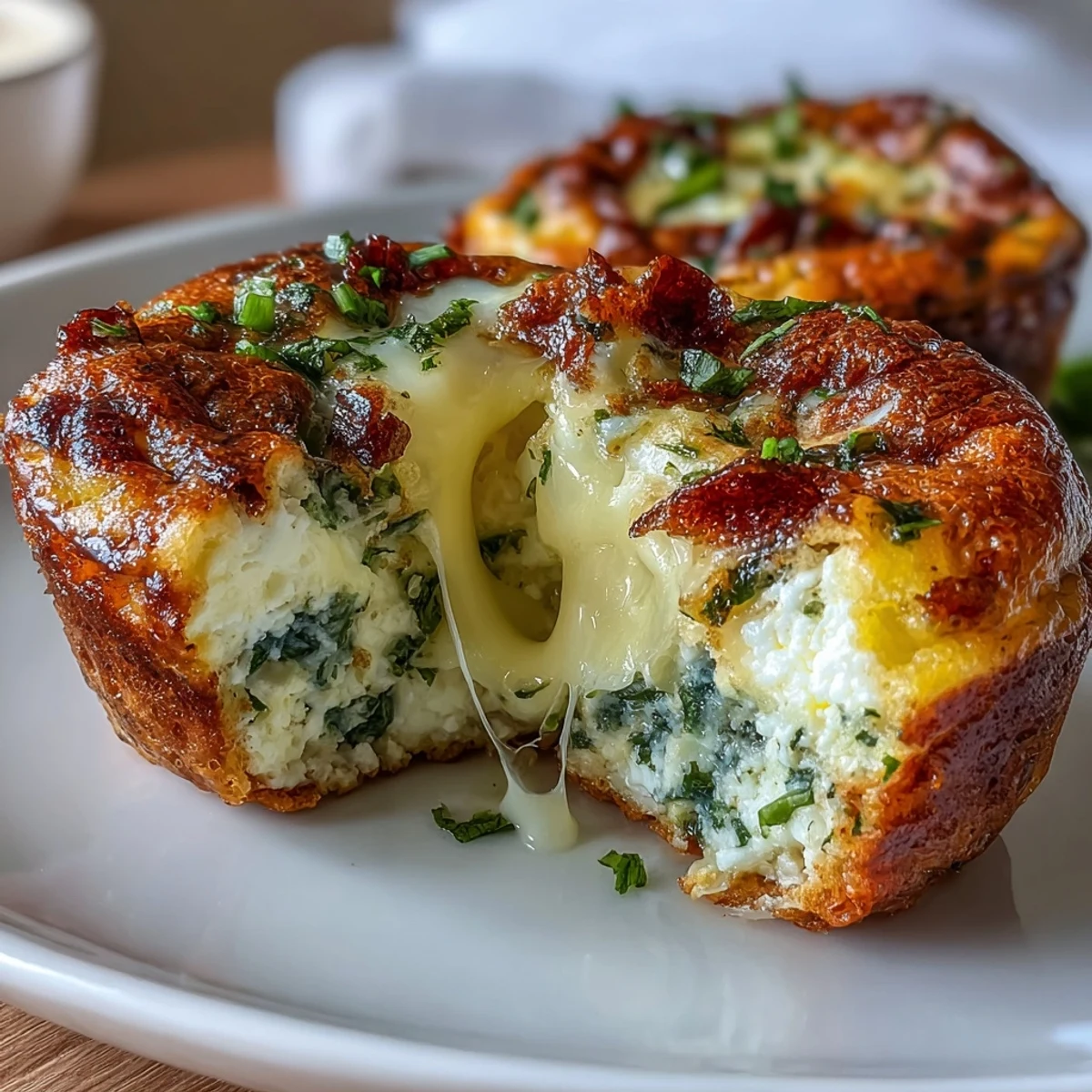 Protein-rich egg bites with creamy cottage cheese, diced bell peppers, and spinach—ideal for quick, wholesome snacking or meal prep.