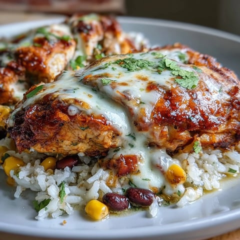 Flavorful Pollo Loco Mexican Chicken and Rice with Queso, featuring tender chicken, fluffy rice, and melted white cheese.