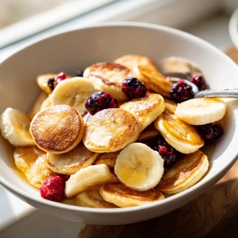 Mini Pancake Cereal Breakfast