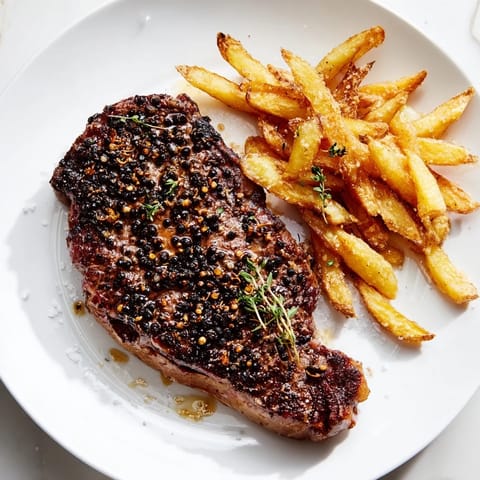 Classic Peppercorn Ribeye Steak