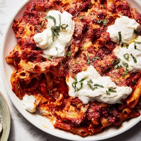 One-Pan Baked Ziti