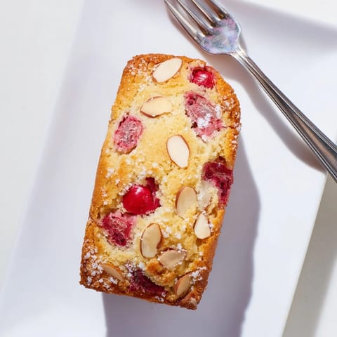 Cherry Almond Loaf Cake
