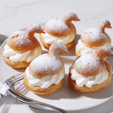Elegant Swan Mini Pastries