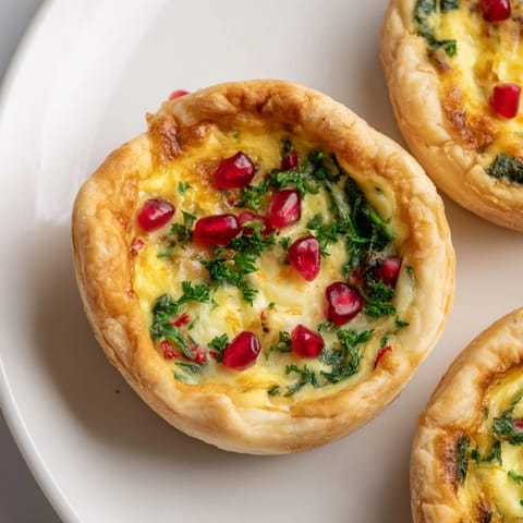 Mini Quiche Christmas Tree