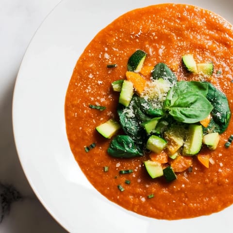 Vibrant red Hidden Veggie Tomato Pasta Sauce, rich in vegetables, simmered to perfection on the stovetop.
