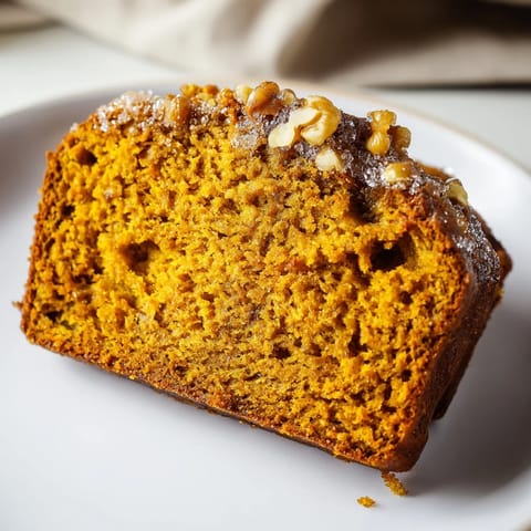 Moist pumpkin bread loaf