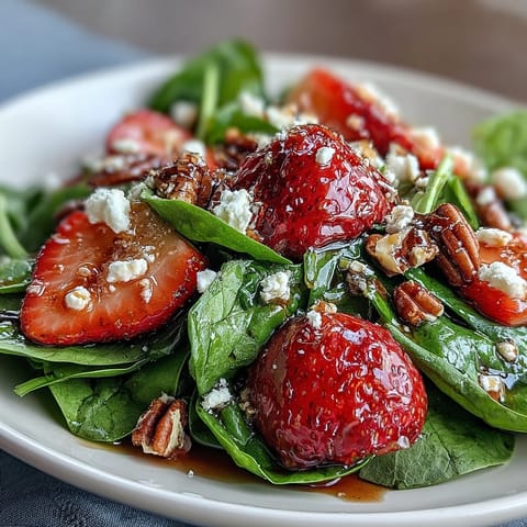 Strawberry Spinach Spring Salad