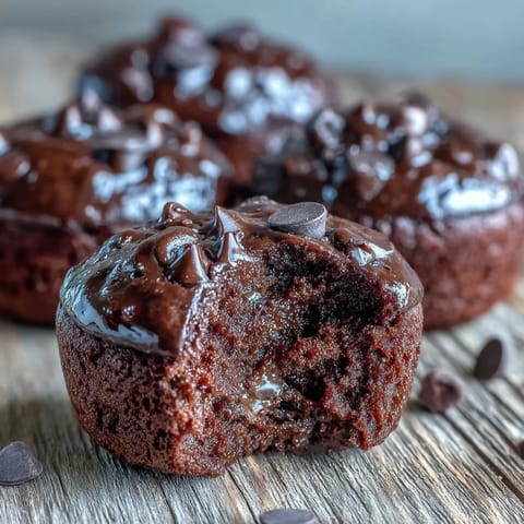 Delicious Fiber-Maxxing Bean Brownie Bites, rich chocolatey and fudgy gluten-free treats.