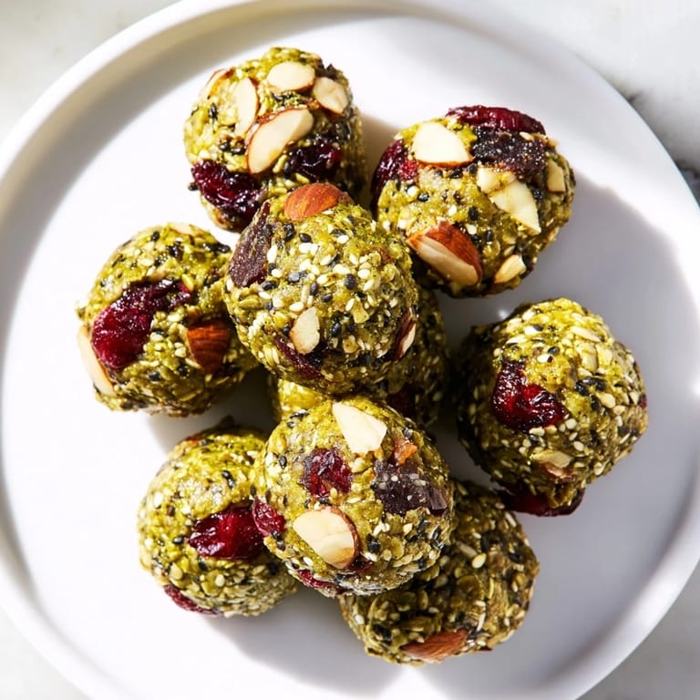 Deliciously vibrant Japanese Bento Box Energy Balls ready for healthy snacking on-the-go.  