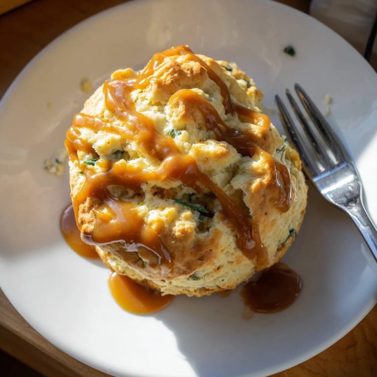 Warm, flaky scones infused with chai spice and tangy buffalo ranch flavors.  