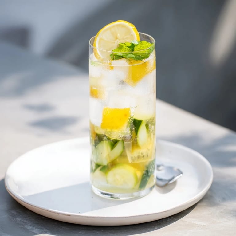 Colorful mocktails infused with strawberries and lemons, perfect for summer gatherings.  