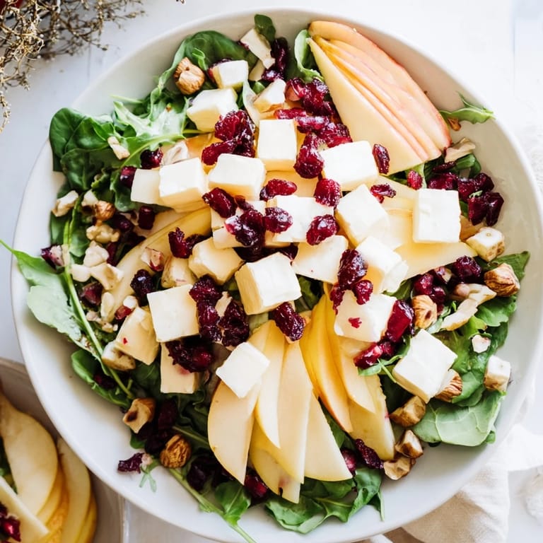 Warm and savory cranberry and brie flower bites, ready to eat, are served on a bed of greens.
