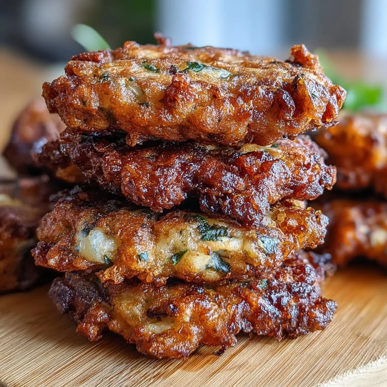 A plate of freshly fried Black-Eyed Pea Fritters garnished with parsley and a small bowl of dipping sauce.