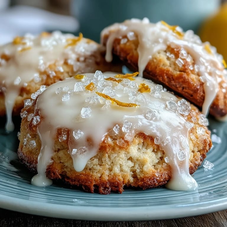 Soft and moist cottage cheese lemon cookies, freshly baked and drizzled with sweet lemon glaze, perfect for dessert.  