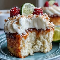Cinco de Mayo Tres Leches Cupcakes with whipped cream topping and cinnamon dust, a festive and moist Mexican dessert perfect for celebrations.